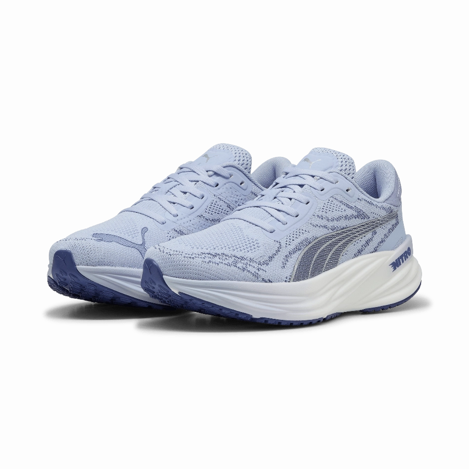 Puma Women's Magnify NITRO 2 Running Shoes in Cool Weather/Blue Crystal SS25 basketball - compatible shoes