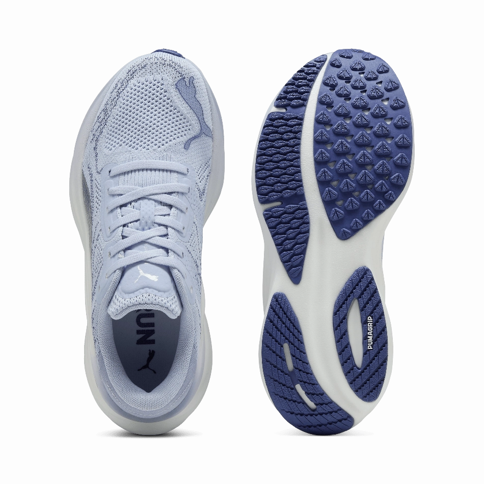 Puma Women's Magnify NITRO 2 Running Shoes in Cool Weather/Blue Crystal SS25 supination - correcting shoes