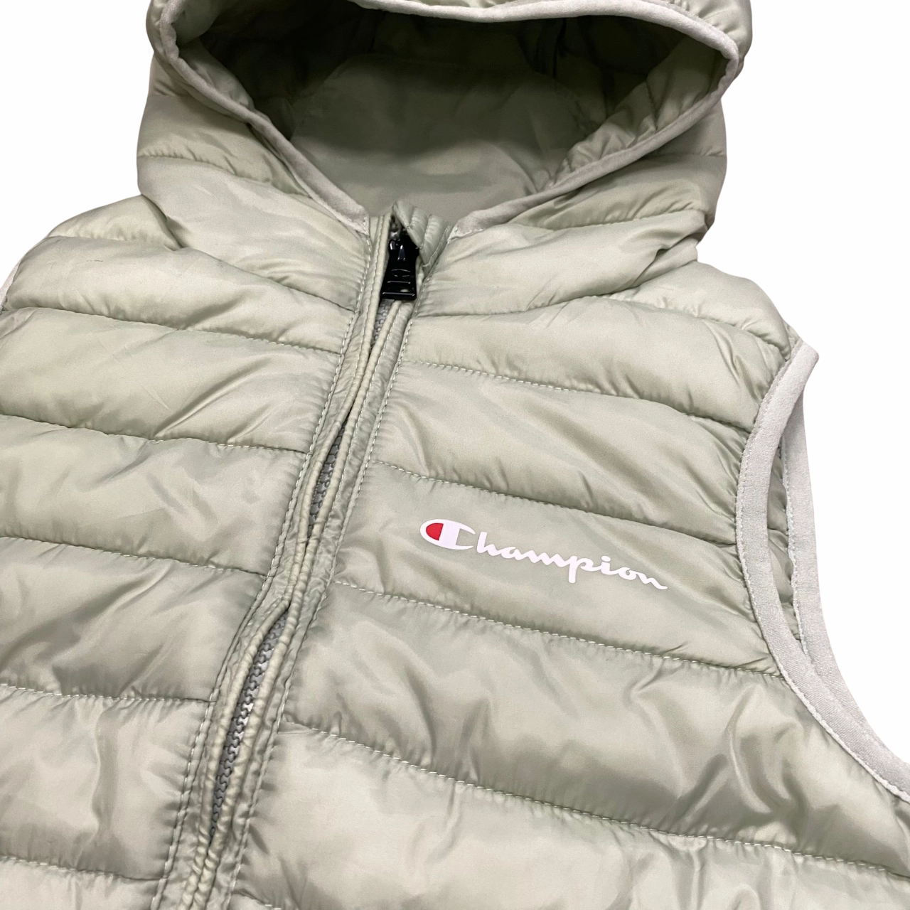 Rollaway Collar Feature Champion giubbino smanicato junior con cappuccio 307134_GS129 salvia