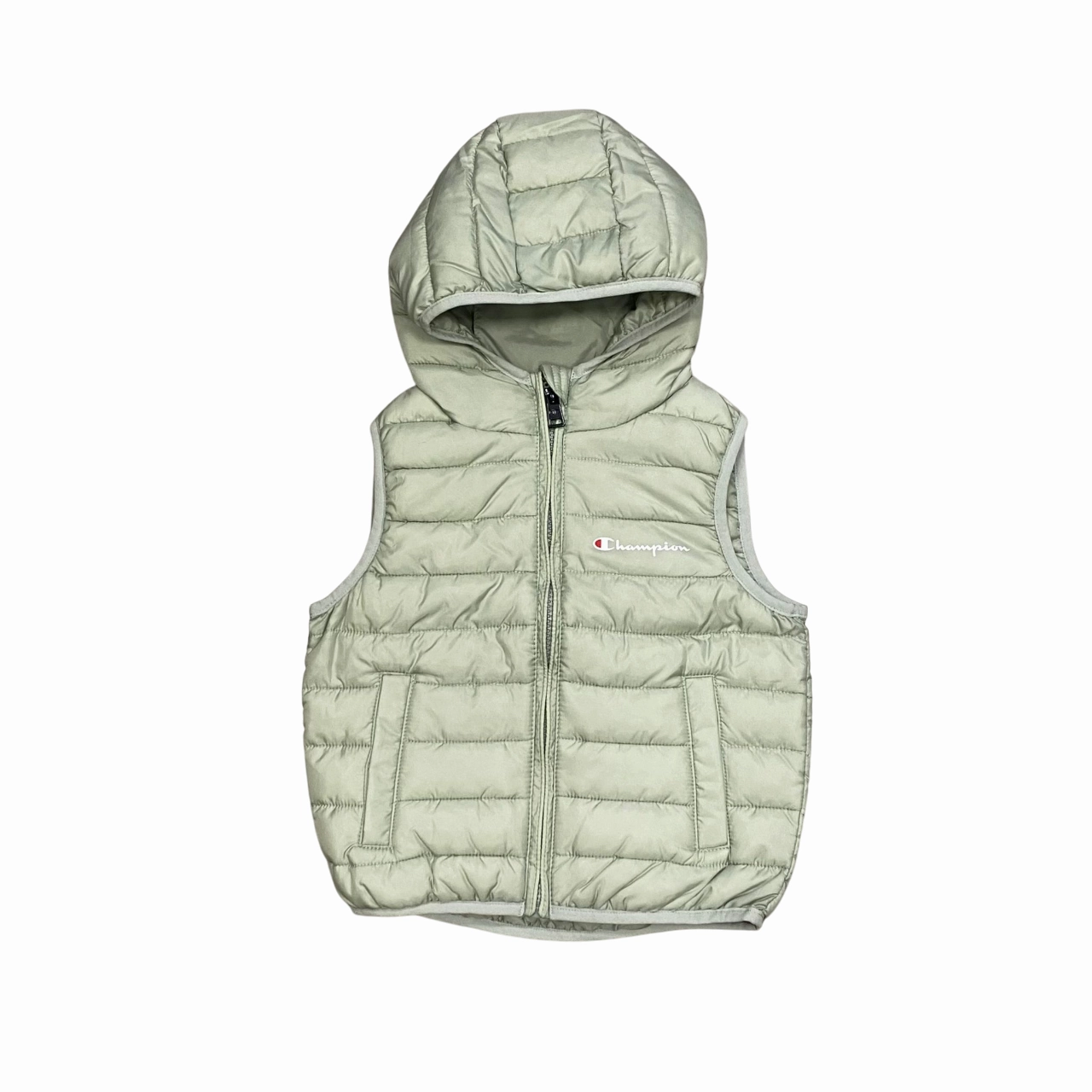 Champion giubbino smanicato junior con cappuccio 307134_GS129 salvia Participate Magnetic Closure