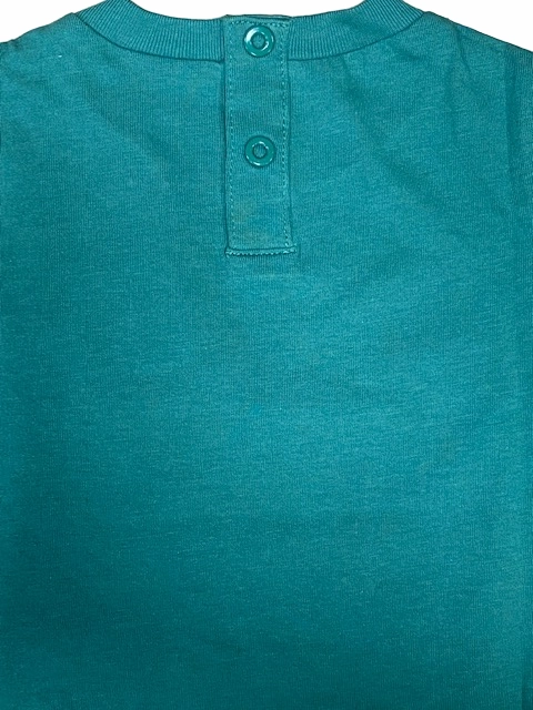 Champion completino da bimbo Legacy maglietta e pantaloncino 306379 GS108 FOLI verde blu Active Wear