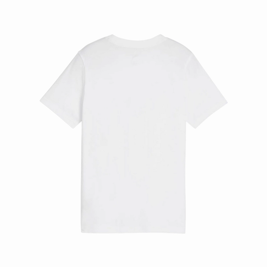 Simple Wear Puma Maglietta Junior Essential - Logo Grande - Bianco