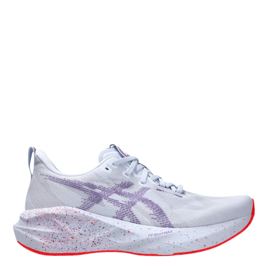 ASICS Men's NOVABLAST 5 TOKYO Collection Running Shoes in Blue Fade/Edo Purple AW25 LeatherUpper
