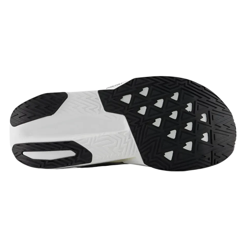 New Balance Women's Fuelcell Rebel v5 Running Shoes in Linen/Grey Matter/White AW25 Ergonomic Frame