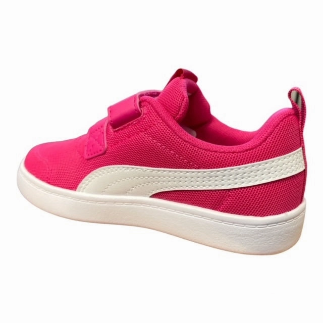 Breathable Shoes Puma scarpa sneakers con strappo da bambina Courtflex v2 Mesh V PS 371758 11 barbabietola viola bianco