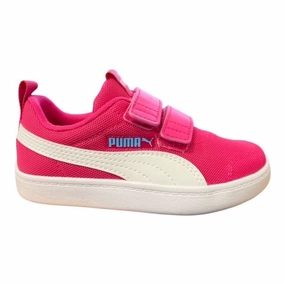 Puma scarpa sneakers con strappo da bambina Courtflex v2 Mesh V PS 371758 11 barbabietola viola bianco racing running shoes flat - surface running shoes