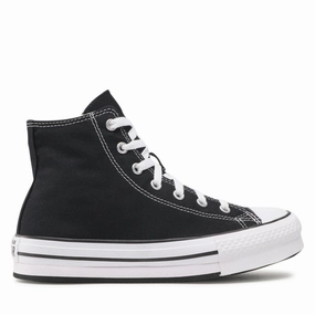 foam - midsole - cushioning - softness shoes Converse sneakers alta in tela da ragazza Chuck Taylor All Star Eva Lift Hi 272855C nero-bianco