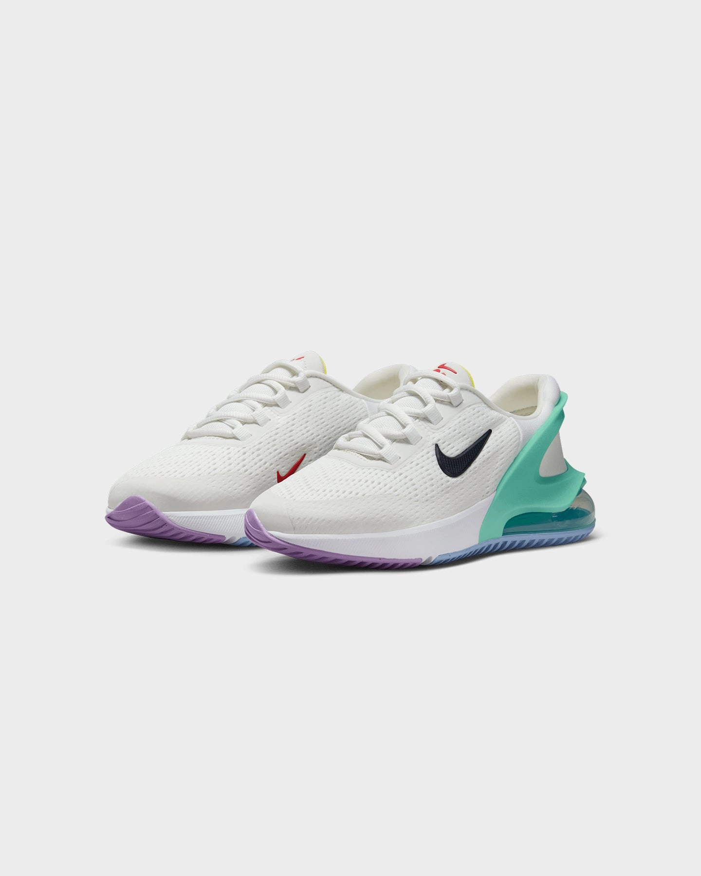 Nike Kids' Air Max 270 Go (GS) Summit White/Emerald Torsion Plate anti static