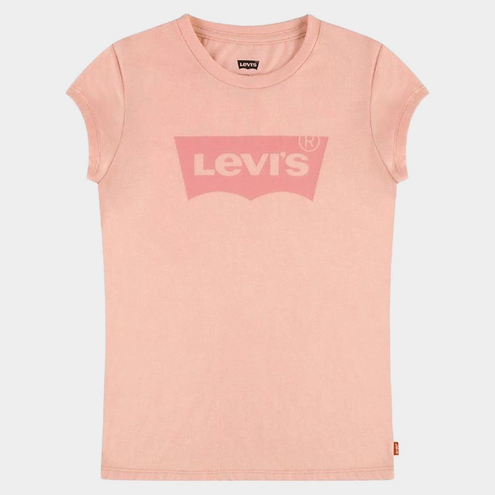 Levi's Kids maglietta manica corta da bambina Logo Classic 3E4234 AED rosa Relaxed Comfort Soft Brushed Finish