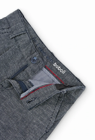 Boboli bermuda da bambino e ragazzo in denim 736040-2440 marinaio Water resistant coating