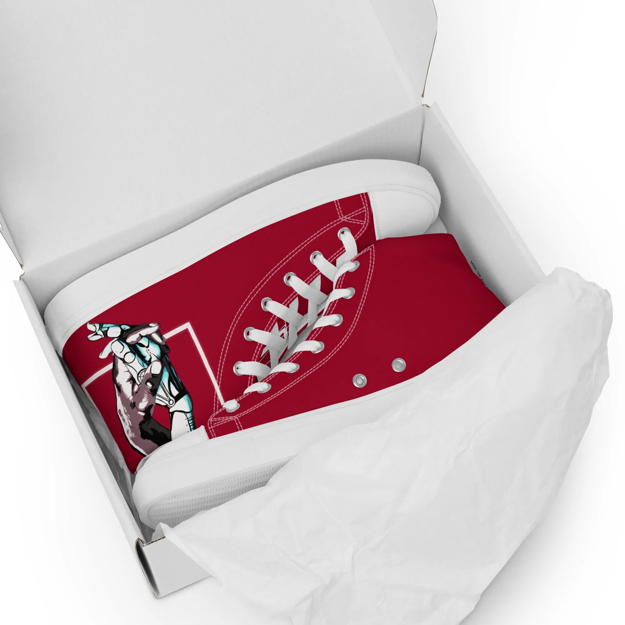 "July" Men’s High Top Canvas Sneakers
