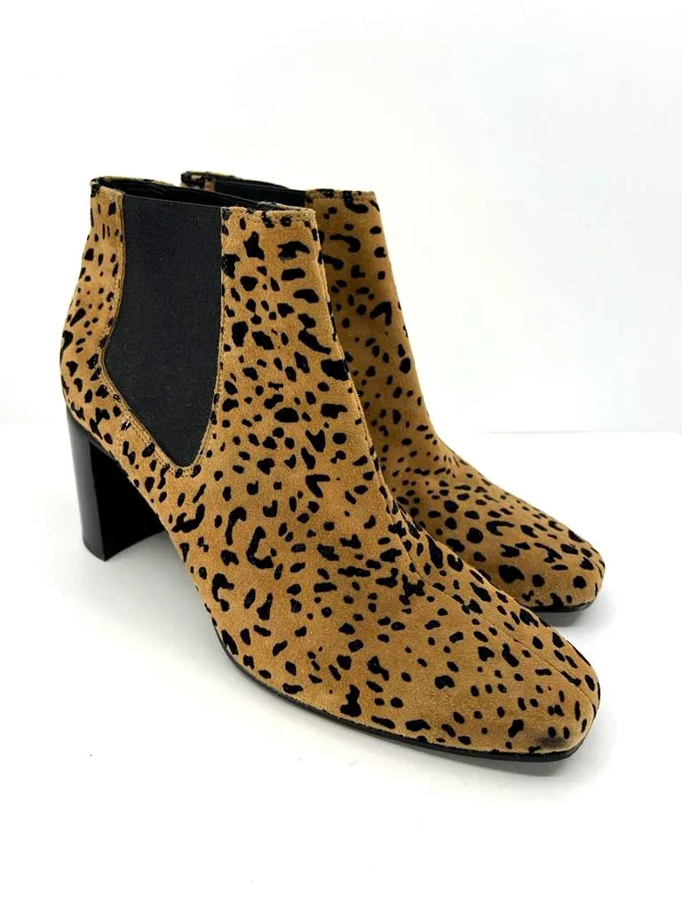 RAG & BONE ASLEN CHEETAH PRINT SUEDE BOOTIES