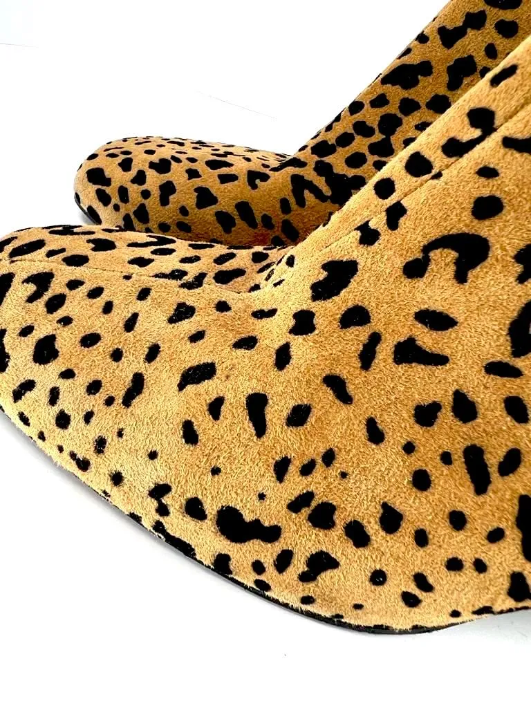 RAG & BONE ASLEN CHEETAH PRINT SUEDE BOOTIES