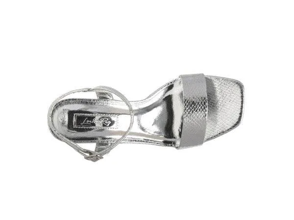 Rag & Co Merengue Metallic Women's High Block Heel Sandals SH2756