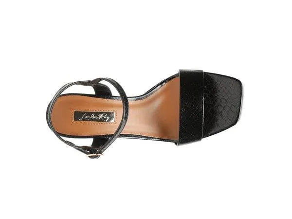 Rag & Co Merengue Metallic Women's High Block Heel Sandals SH2756
