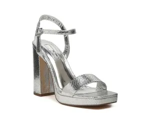 Rag & Co Merengue Metallic Women's High Block Heel Sandals SH2756