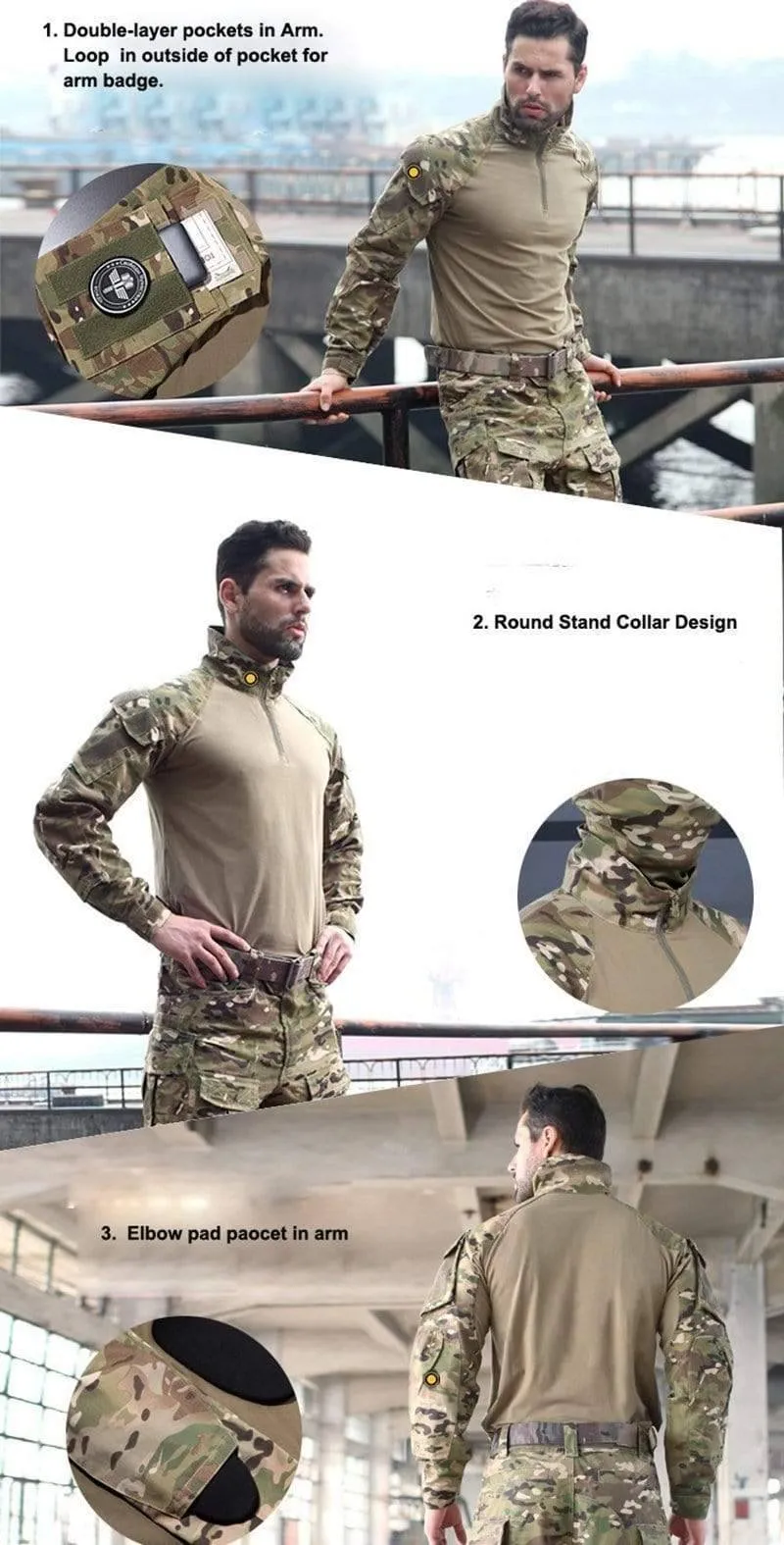 Rapid Assault 1/4 Zip Combat Tactical Shirt