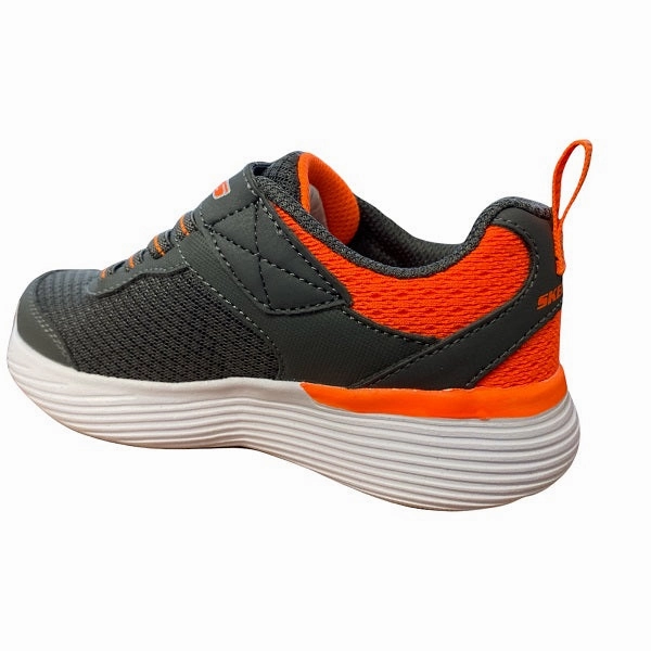 Skechers scarpa da corsa da bambino Go Run 400 V2 Darvix 405102L/CCOR grigio arancione Seamless Interior Lining Airflow Optimization