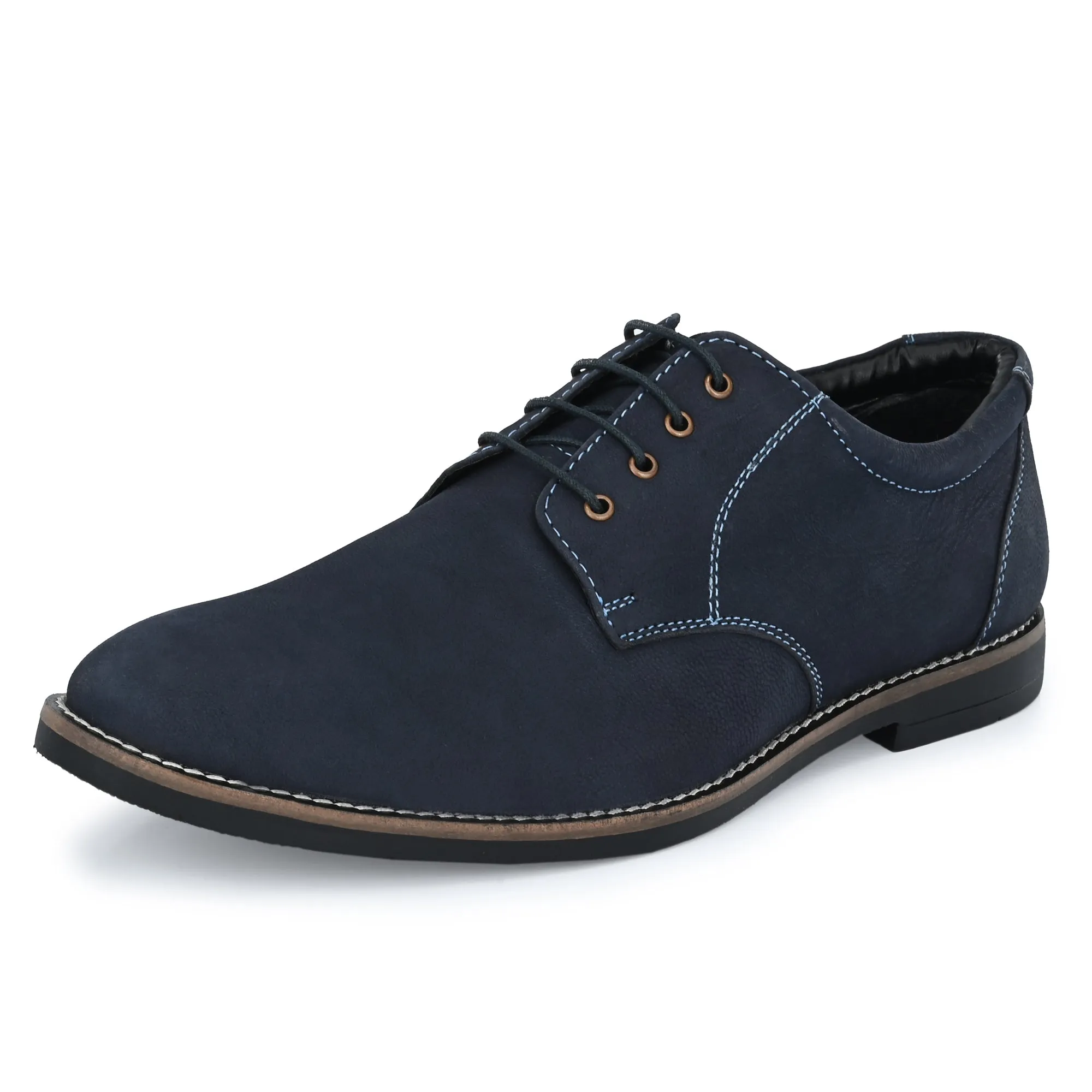 Real Full Grain Leather Derby Lace Ups