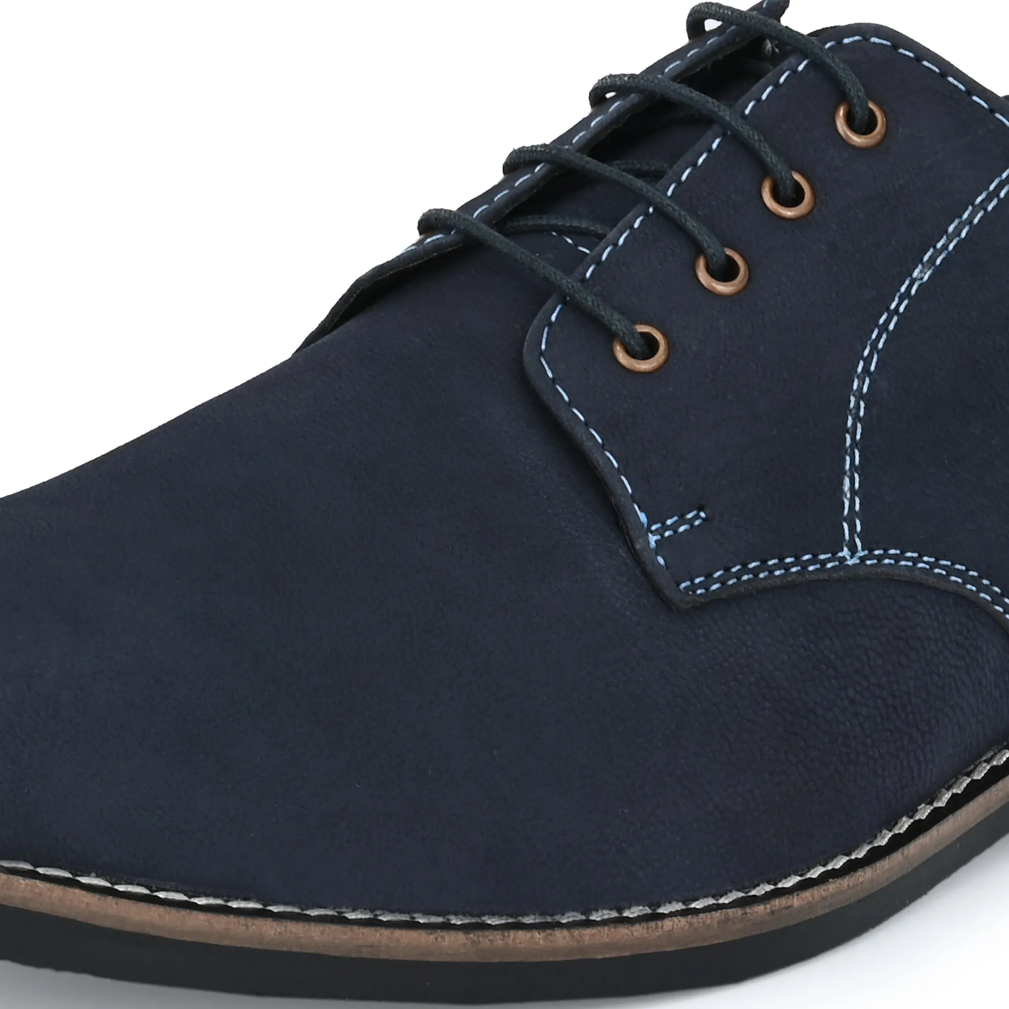 Real Full Grain Leather Derby Lace Ups
