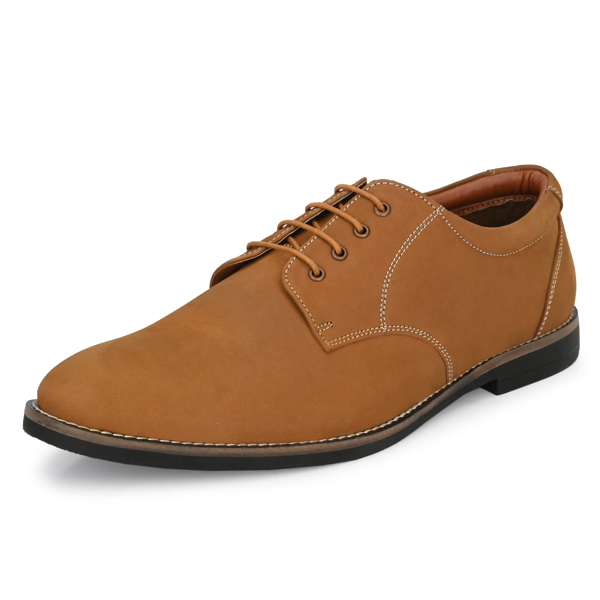 Real Full Grain Leather Derby Lace Ups