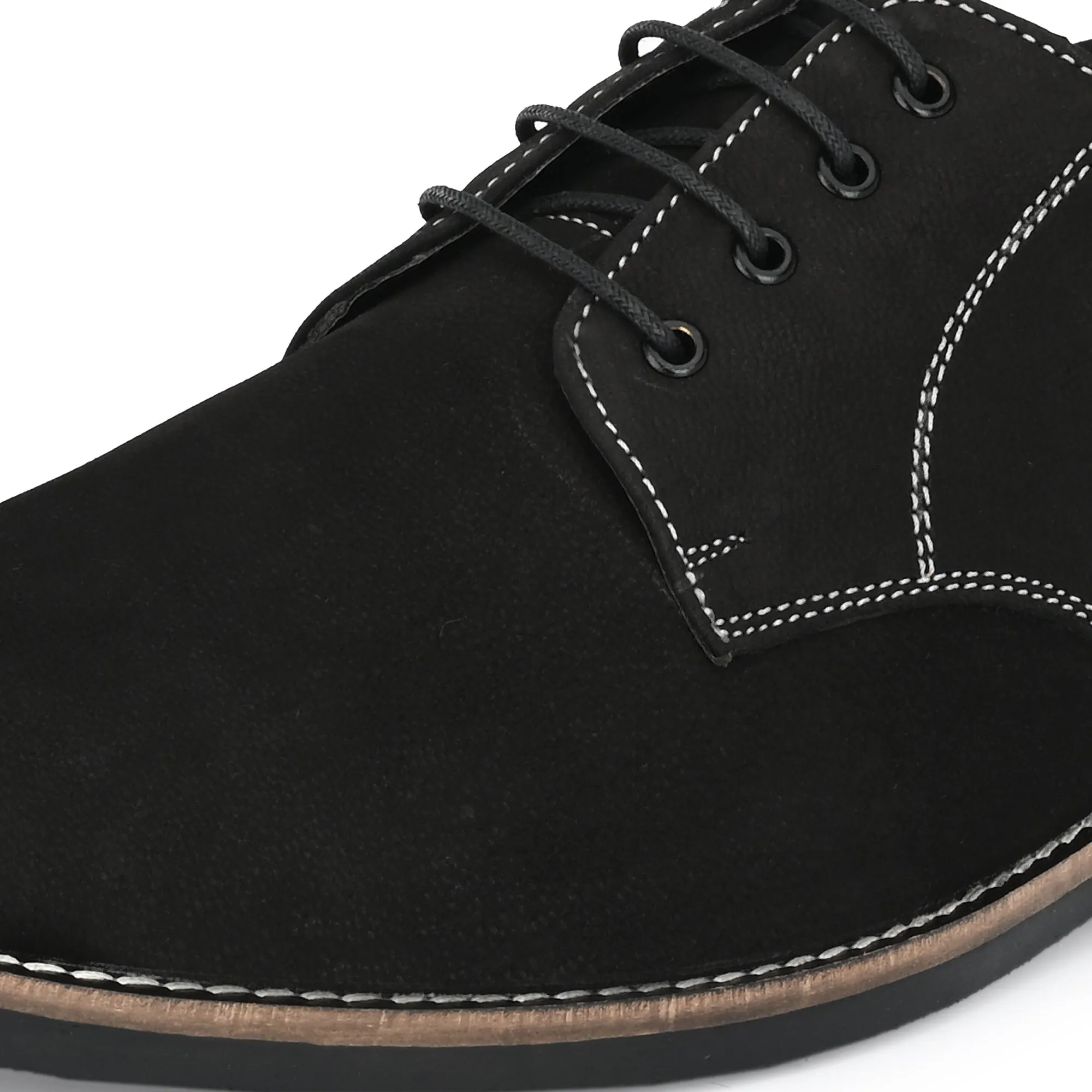 Real Full Grain Leather Derby Lace Ups