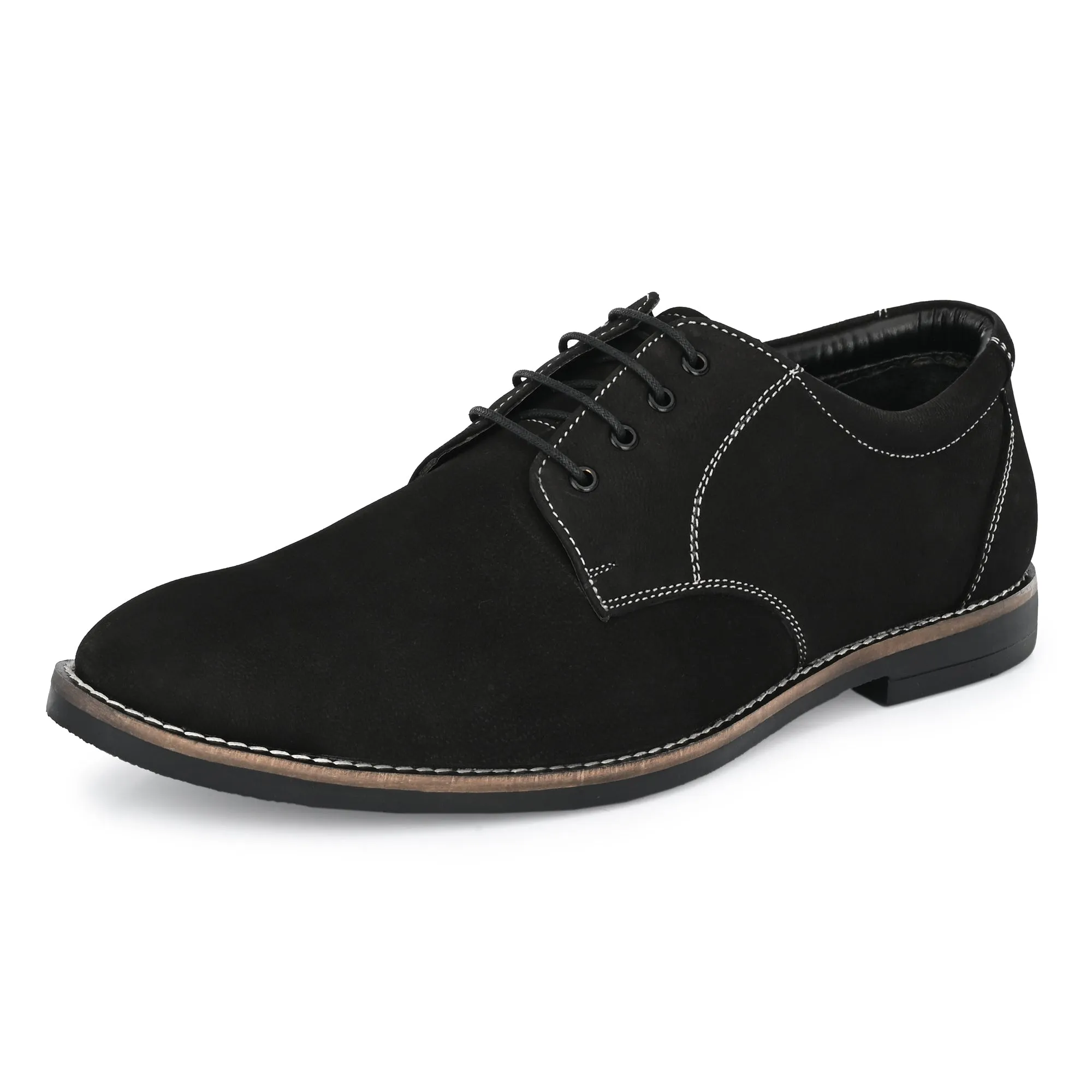 Real Full Grain Leather Derby Lace Ups