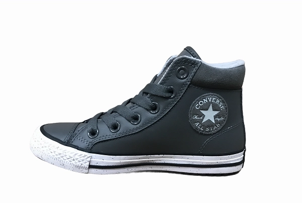 running in cold weather Converse snealeker alta da bambino in pelle Junior 658071C grey