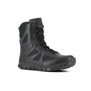 Reebok Sublite Cushion Men's 8" Tactical Boot with Side Zipper - Black