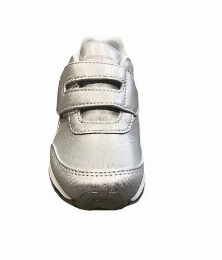 multi - density sole Reebok scarpa sneakers con strappo da bambina Royal CL Jogging 2.0 2V Kid FW8440 argento