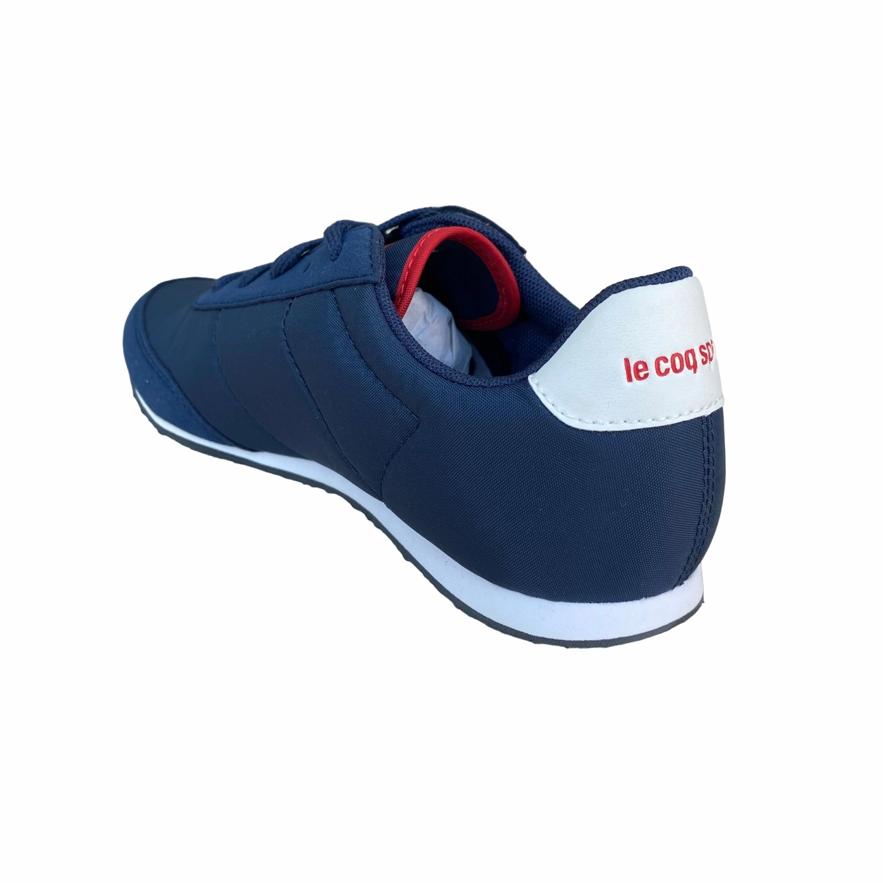Le Coq Sportif scarpa sneakers da ragazzo in nylon Racerone 1610420 blu suede upper aerodynamic shoes