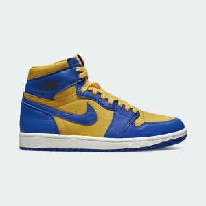 Lightweight Frame Design running in different seasons Air Jordan 1 Hi Retro OG Blue/Yellow Women's Trainers FD2596 700