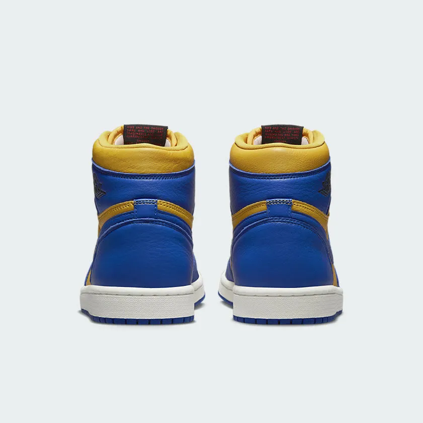 Air Jordan 1 Hi Retro OG Blue/Yellow Women's Trainers FD2596 700 Heel Stability marathon runner shoes