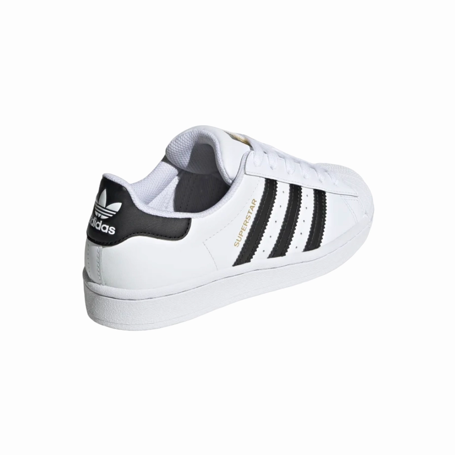 Adidas Originals scarpa sneakers da ragazzi Superstar FU7712 bianco-nero Geometric Flex Grooves