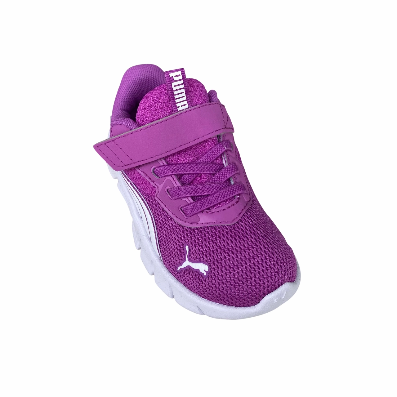 Puma scarpa da ginnastica da bambino FlexFocus Modern AC+ Inf 311523-03 bacca selvatica-bianco wide - toe box shoes