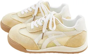 Retro Chunky Platform Sneakers Women Y2K Aesthetic 1.2" Height Increase Breathable Summer Mesh Casual Outfit Walking Shoes