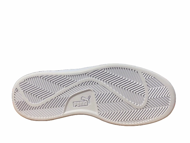 hook - and - loop running shoes Motion Response Puma scarpa sneakers da ragazzi Smash v2 386197 01 bianco-oro