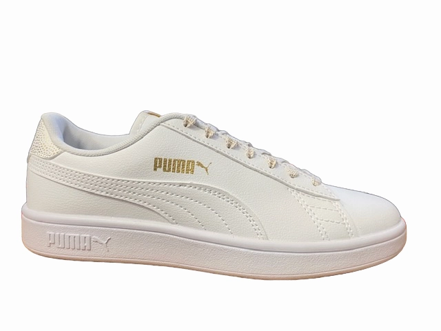 Puma scarpa sneakers da ragazzi Smash v2 386197 01 bianco-oro road runners' shoes Hiking Companion