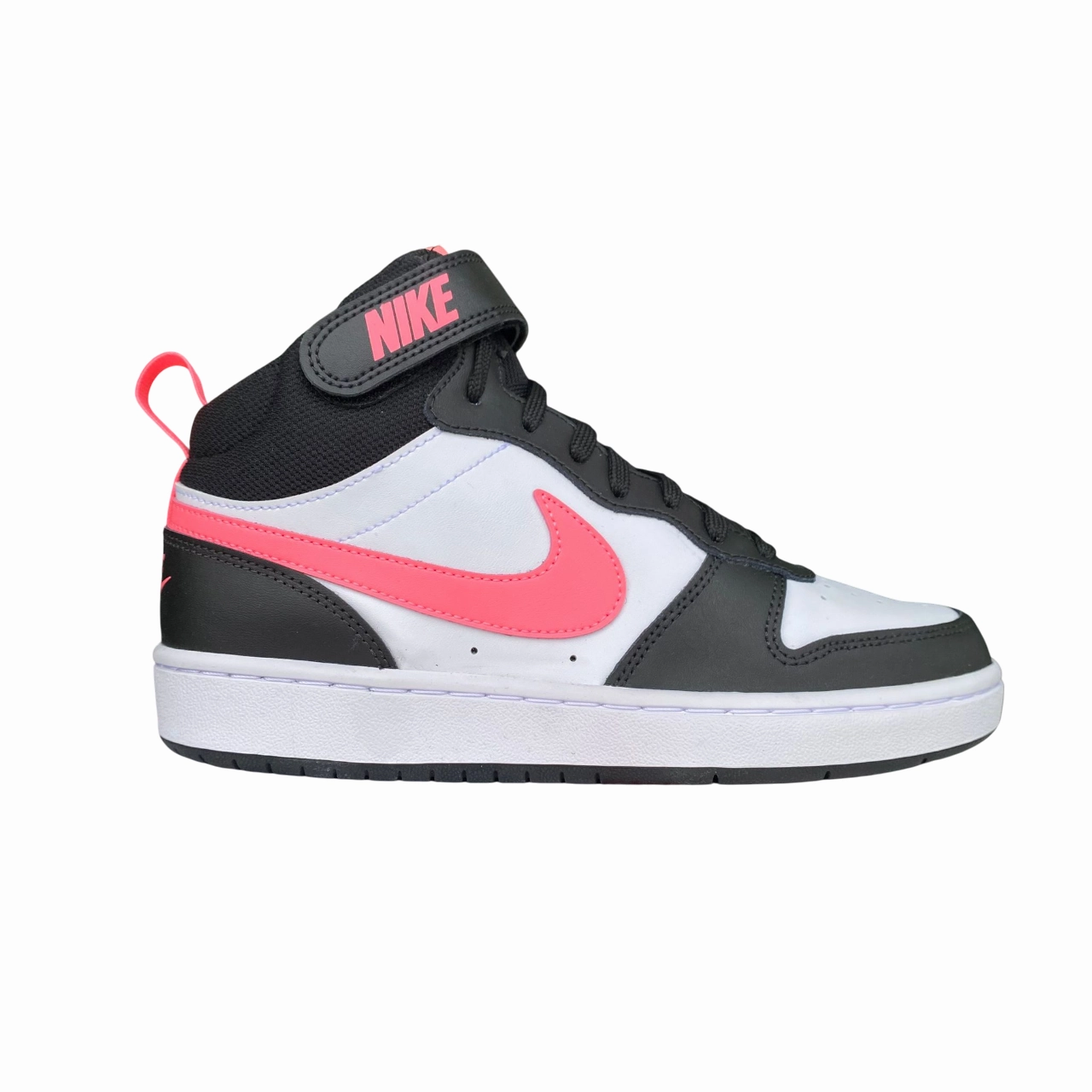 ergonomic - feature shoes Nike scarpa da ginnastica da junior Court Borough Mid 2 CD7782-005 nero-bianco-rosa