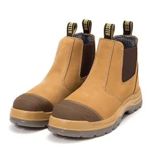 ROCKROOSTER SAFETY BOOTS GAMMON SLIP-ON ELASTIC NUBUCK LEATHER  Size 11-(46)