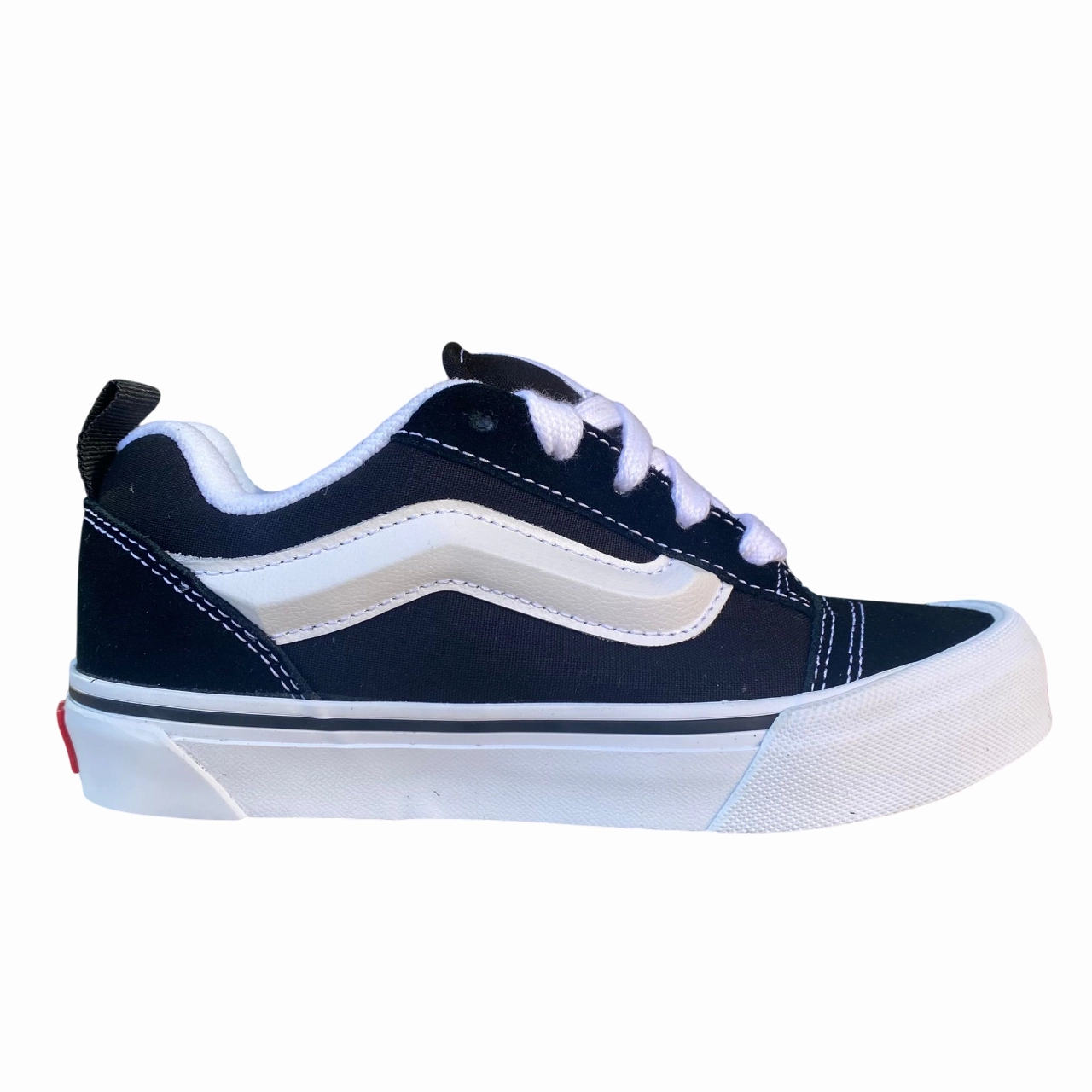 Vans Knu Skool Ragazzi VN000CYU6BT1 | Sneakers Nero-Bianco smooth - lining shoes