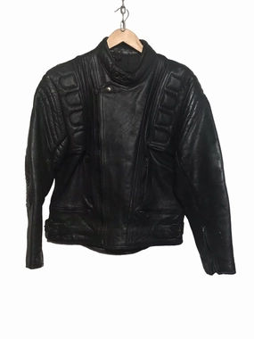 Genuine Leather Biker Jacket (Size M) suitable for day wear