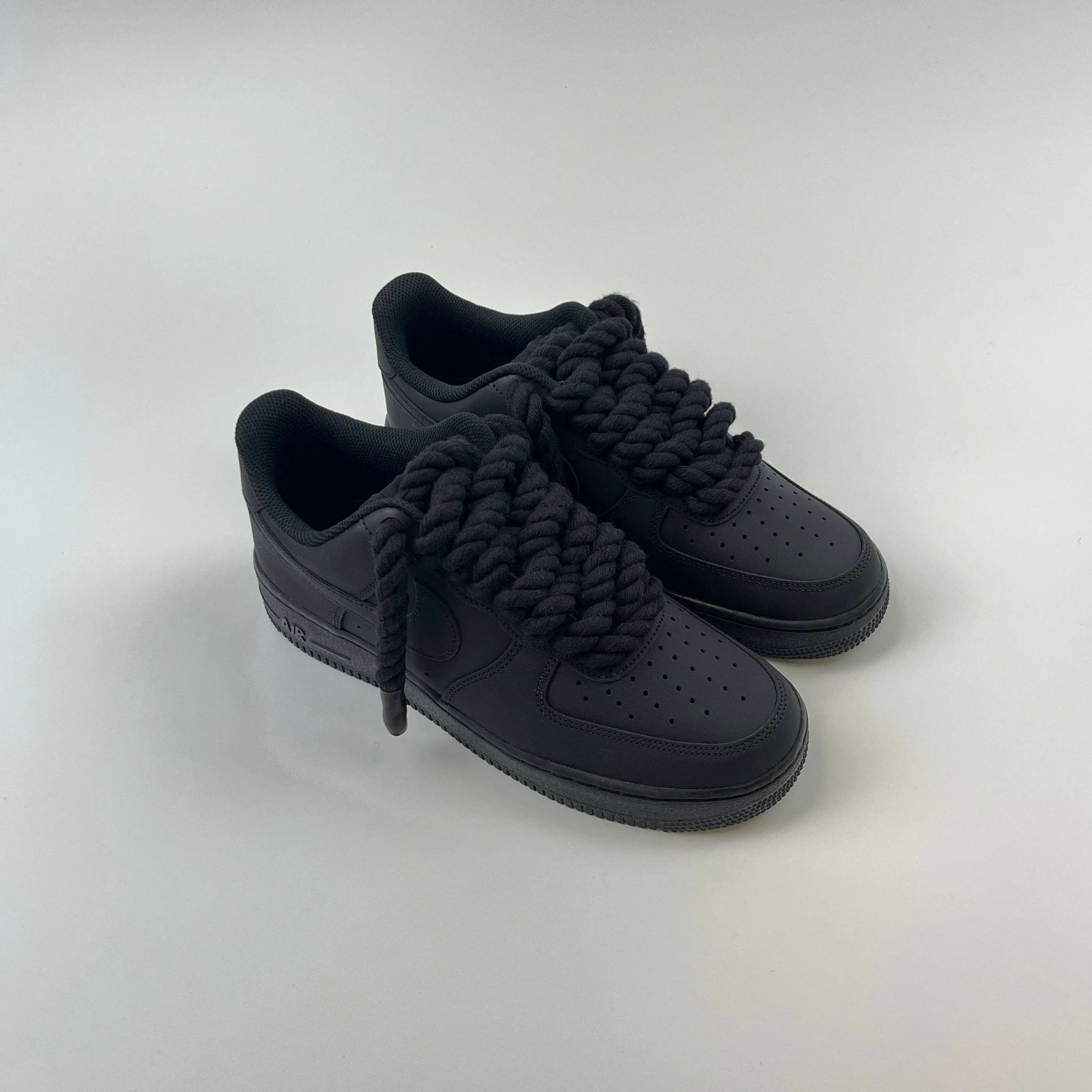 Rope Air Force 1 - Matte Black sandy shoes