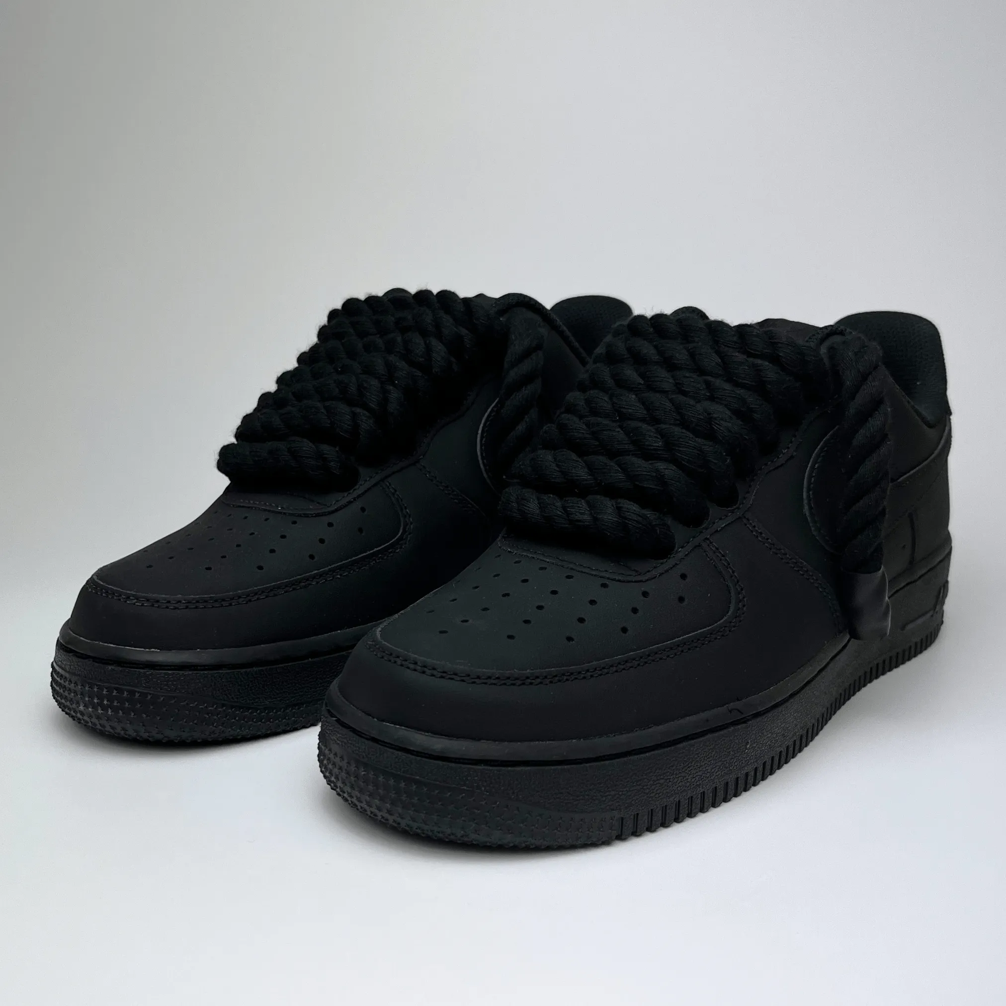 Rope Air Force 1 - Matte Black evening runner shoes