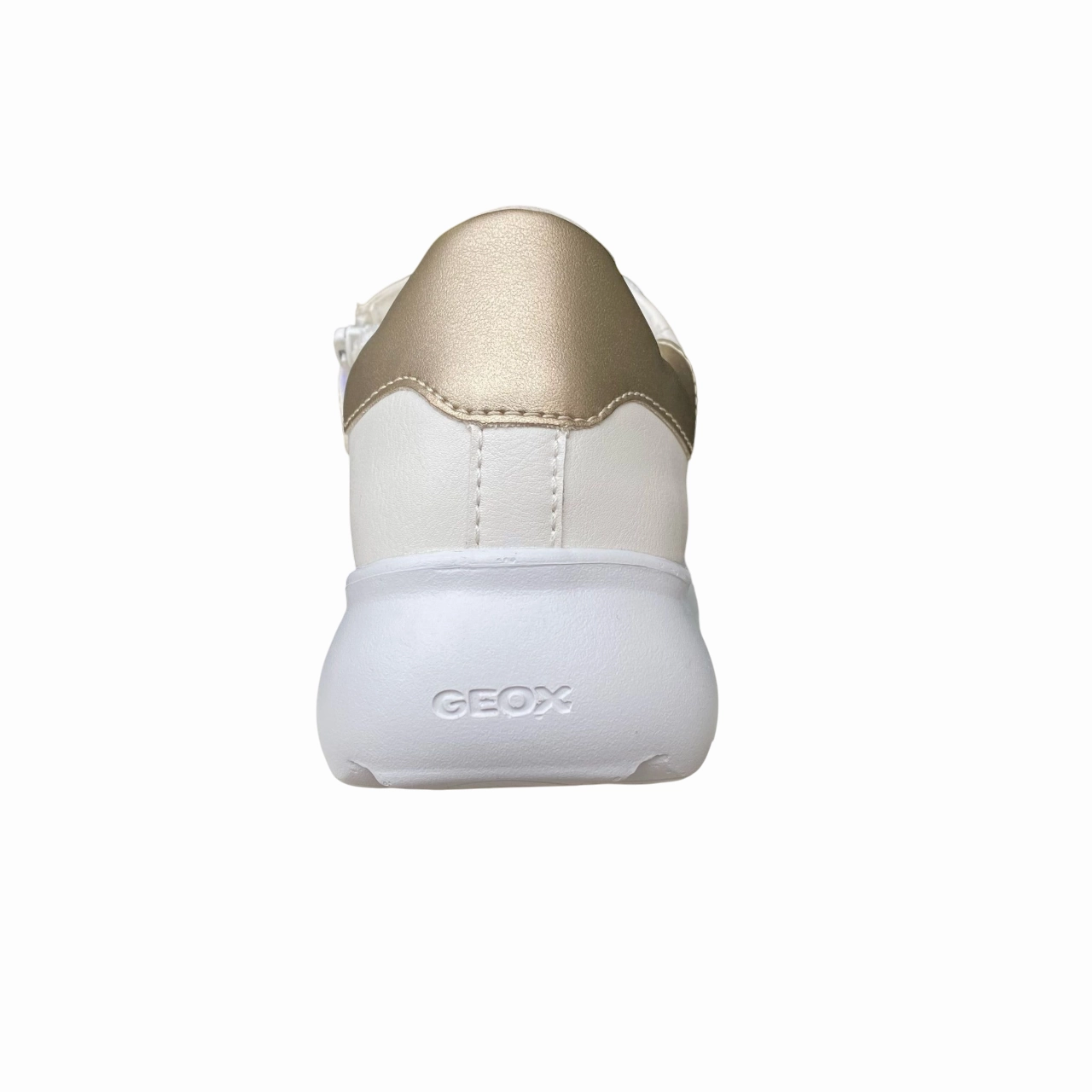 Heel Guard Anti Friction Layer Geox scarpa sneakers da ragazza Puffypop 8056226640881 bianco-platino