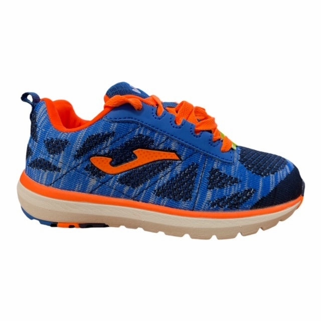 Hollow Core Technology Joma scarpa da ginnastica da ragazzo Alaska Jr 604 Blue-Orange J.ALASW-604