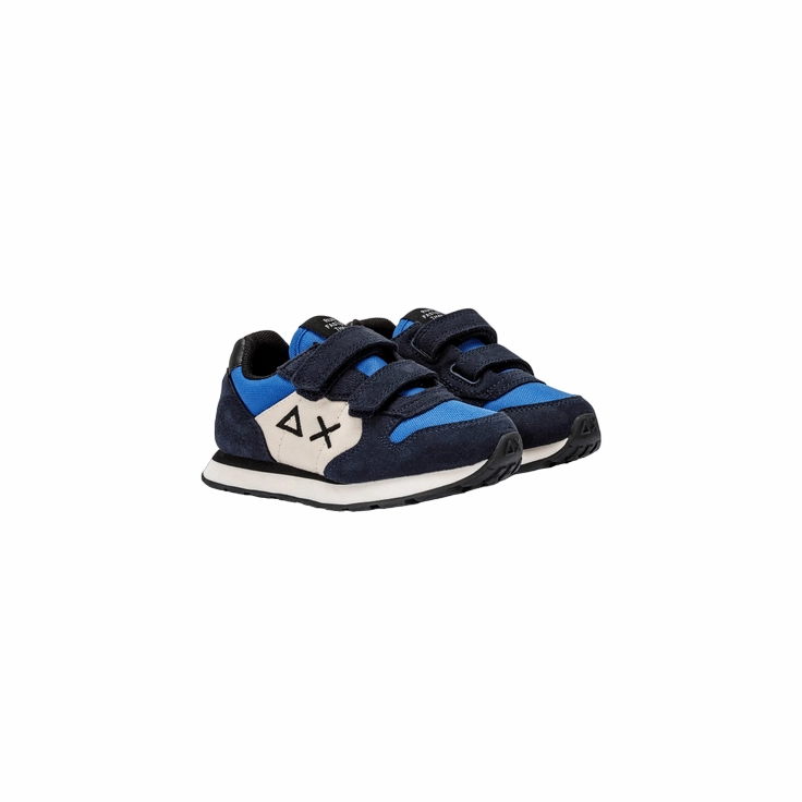 Sun68 scarpa da bambino con lo strappo Tom Color Z43307B 07 blu city running shoes Foot Shape