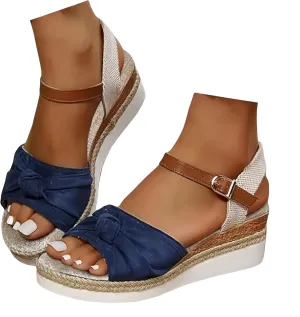 Sandalias De Plataforma para Mujer,Open Toe Sandals for Women Dressy,Open Toe Ankle Strap Platform Sandals,Espadrilles Wedges for Women Wide Width,Casual Slip On Sandals