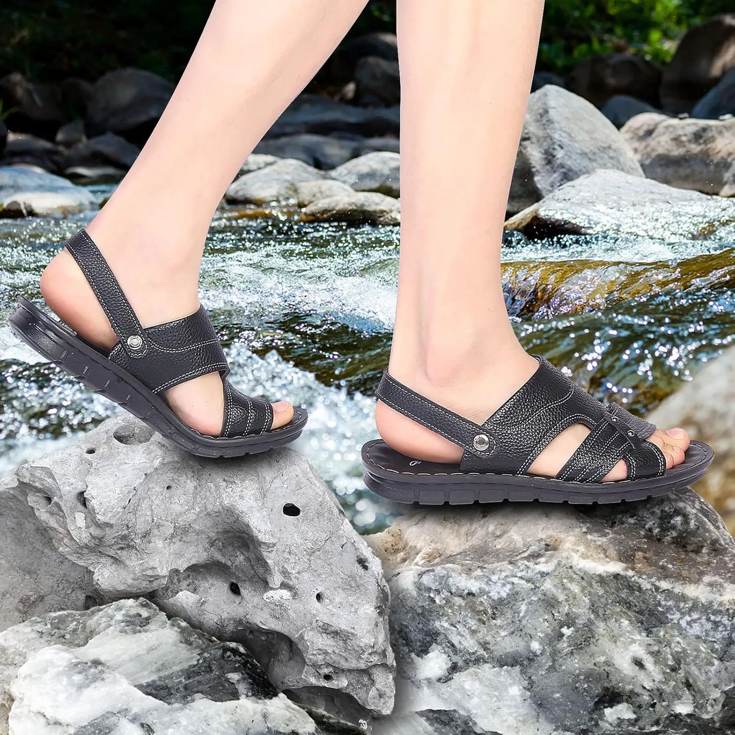 Sandals for Men Comfortable Athletic Sandals for Outdoor Wading Beach Summer Men Summer Beach Trail Walking