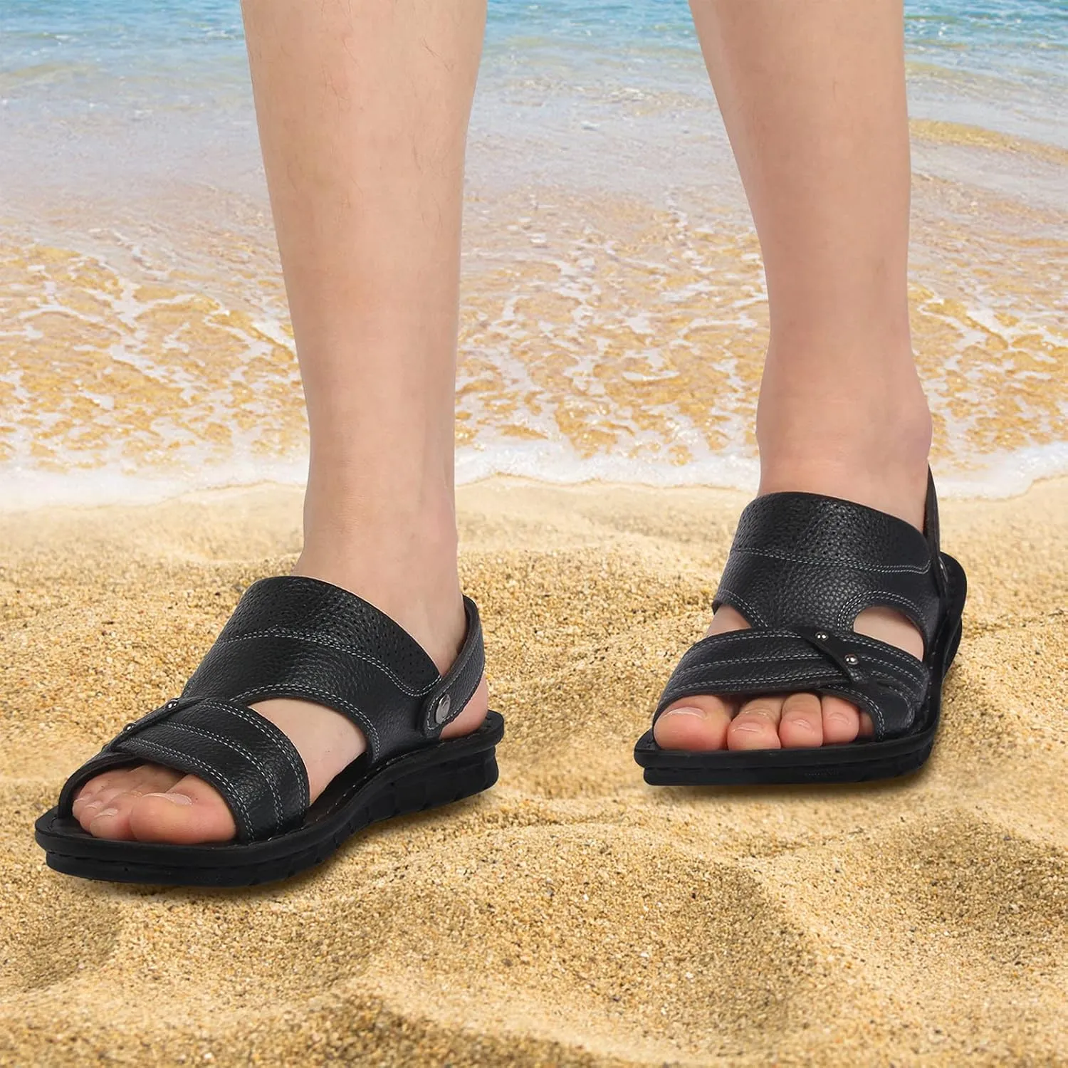 Sandals for Men Comfortable Athletic Sandals for Outdoor Wading Beach Summer Men Summer Beach Trail Walking